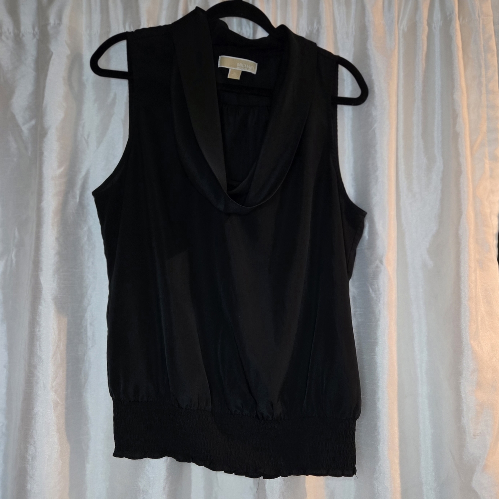 Michael Kors Black Cowl Neck Blouse